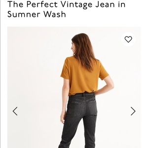 Madewell the perfect vintage crop jeans
